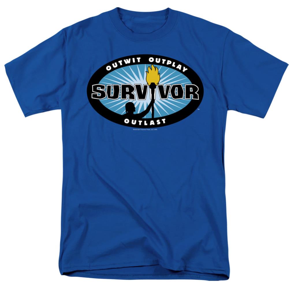 Survivor Blue Burst Men's 18/1 Cotton SS T