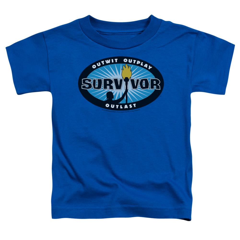 Survivor Blue Burst Toddler 18/1 Cotton SS T