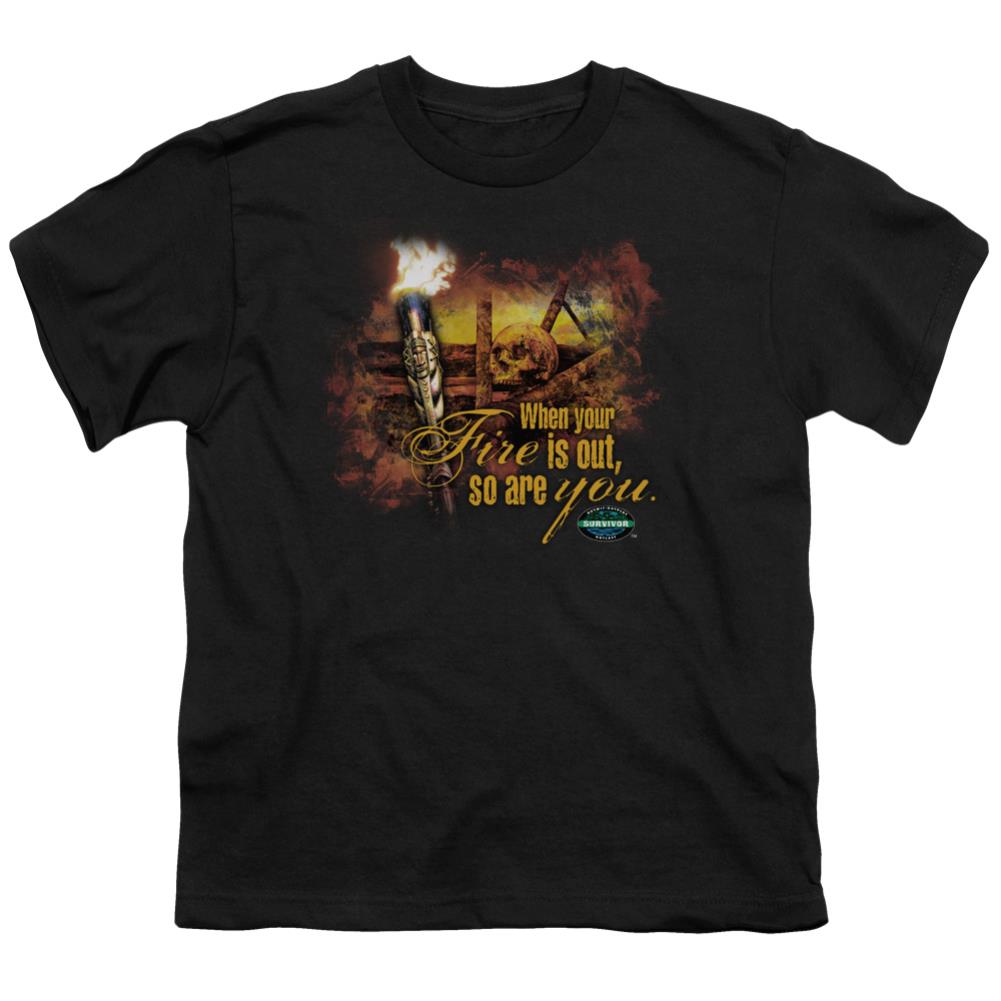 Survivor Fires Out Youth 18/1 100% Cotton SS T