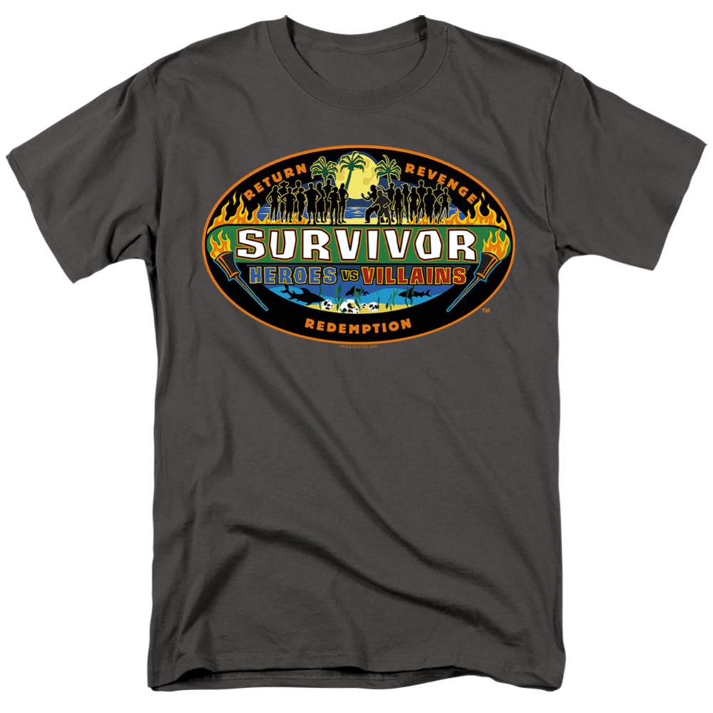 Survivor Heroes Vs Villains Men's 18/1 Cotton SS T