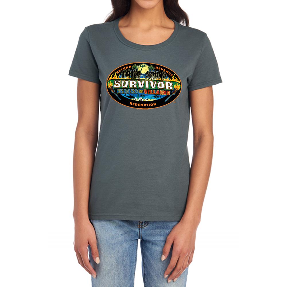 Survivor Heroes Vs Villains Women's 18/1 Cotton SS T