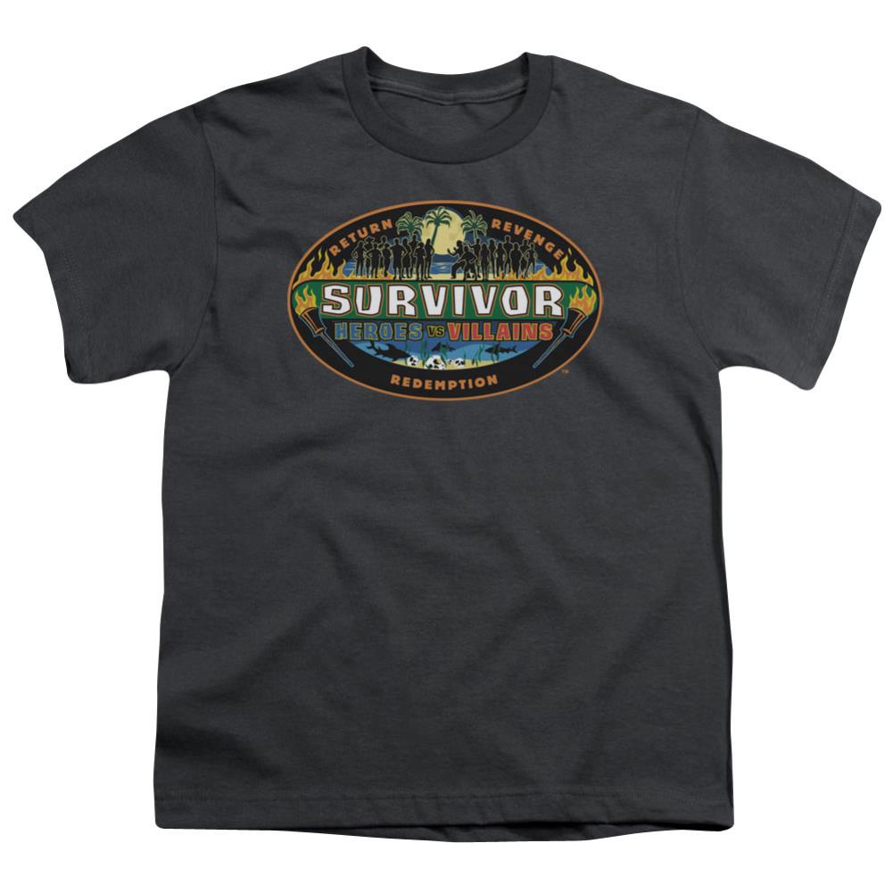 Survivor Heroes Vs Villains Youth 18/1 100% Cotton SS T