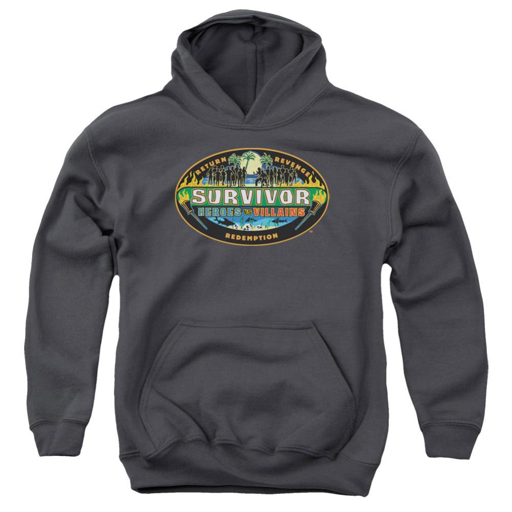 Survivor Heroes Vs Villains Youth Cotton Poly Pull-Over Hoodie