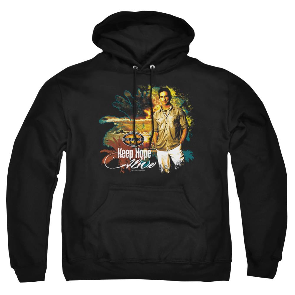 Survivor Keep Hope Alive Men's Pull-Over 75 25 Poly Hoodie