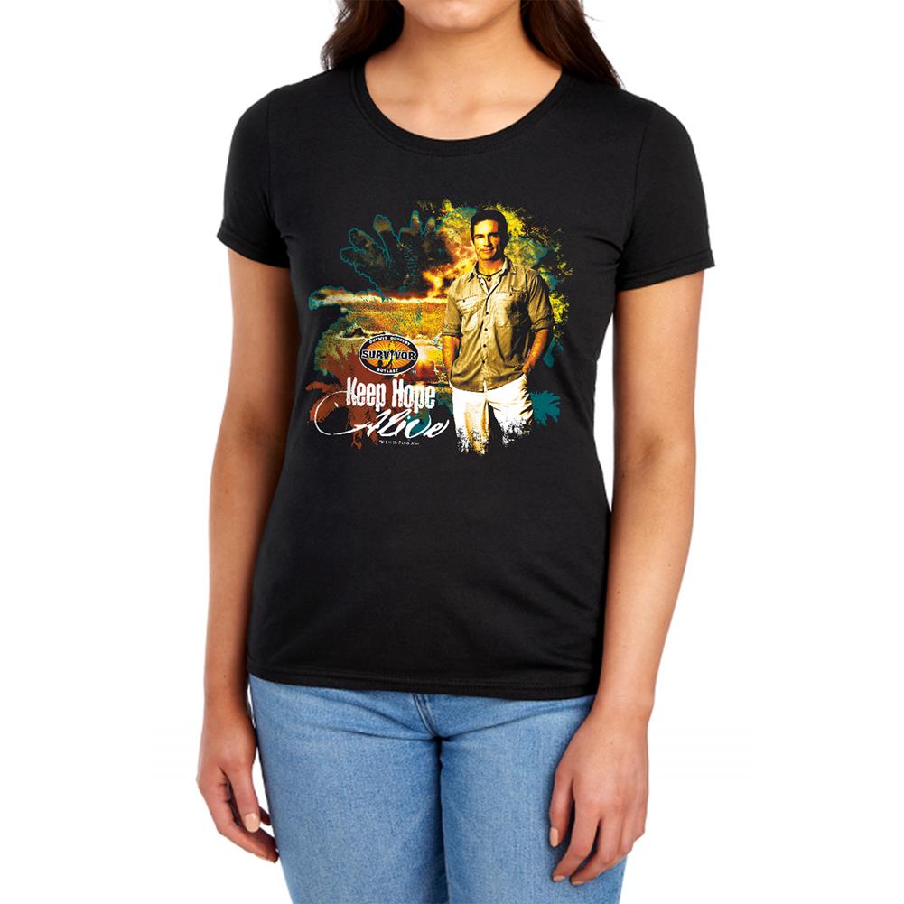 Survivor Keep Hope Alive Women's 18/1 Cotton SS T
