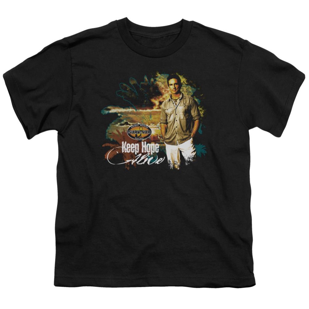Survivor Keep Hope Alive Youth 18/1 100% Cotton SS T