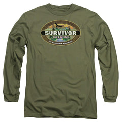 Survivor Tocantins Logo Men's 18/1 Cotton LS T