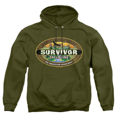 Survivor Tocantins Logo Men's Pull-Over 75 25 Poly Hoodie