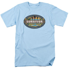 Survivor Worlds Apart Logo Men's 18/1 Cotton SS T