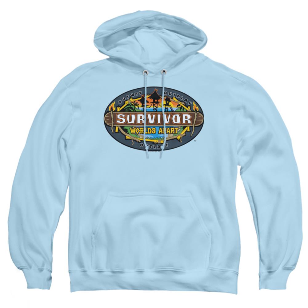 Survivor Worlds Apart Logo Men's Pull-Over 75 25 Poly Hoodie