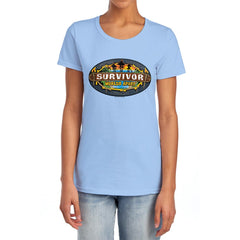 Survivor Worlds Apart Logo Women's 18/1 Cotton SS T
