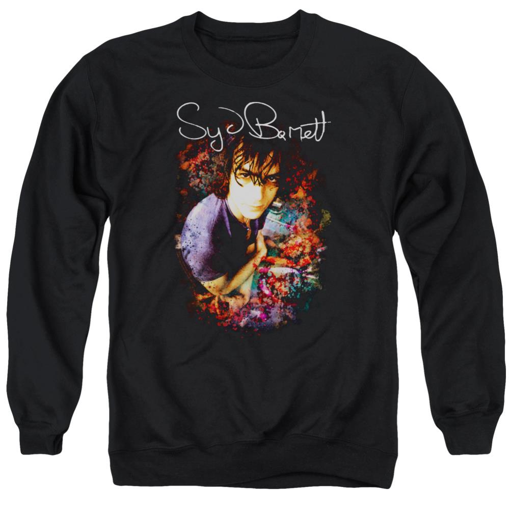 Syd Barrett Madcap Syd Men's Crewneck 50 50 Poly Long-Sleeve T-Shirt