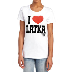 Taxi I Heart Latka Women's 18/1 Cotton Short-Sleeve T-Shirt