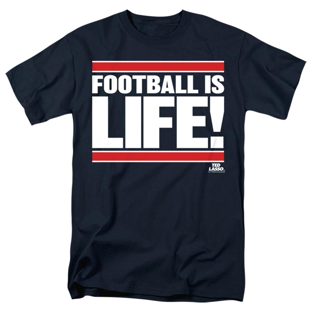Ted Lasso Football Is Life Men's 18/1 Cotton Short-Sleeve T-Shirt