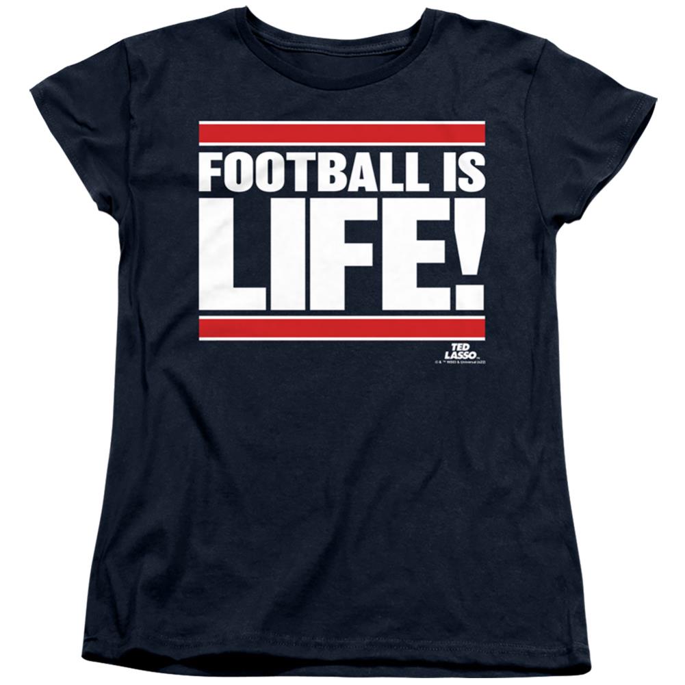 Ted Lasso Football Is Life Women's 18/1 Cotton Short-Sleeve T-Shirt