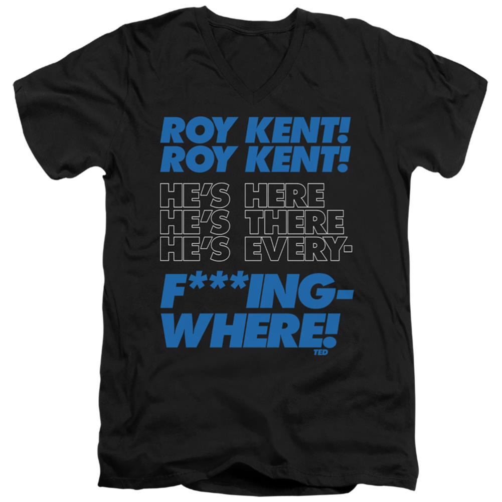 Ted Lasso Roy Kent Chant Men's 30/1 Cotton Slim V-Neck T-Shirt