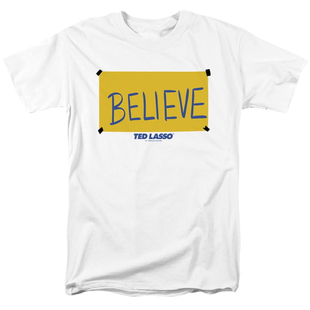 Ted Lasso Ted Lasso Believe Sign Men's 18/1 Cotton Short-Sleeve T-Shirt