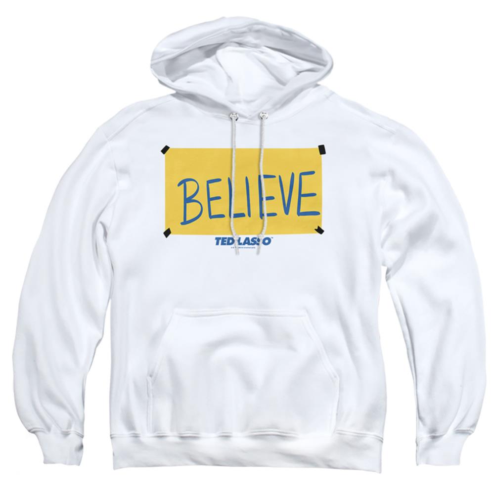 Ted Lasso Ted Lasso Believe Sign Men's Pull-Over 75 25 Poly Hoodie