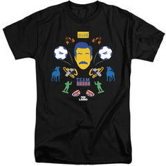 Ted Lasso Ted Lasso Icon Collage Men's 18/1 Tall Cotton Short-Sleeve T-Shirt
