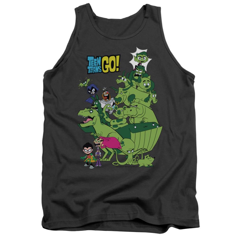Teen Titans Go Beast Boy Stack Men's 18/1 Cotton Tank Top