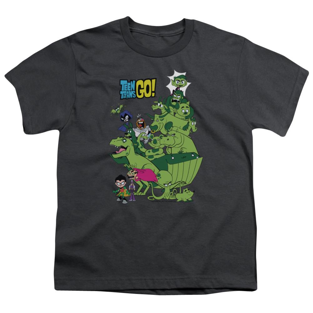 Teen Titans Go Beast Boy Stack Youth 18/1 100% Cotton Short-Sleeve T-Shirt