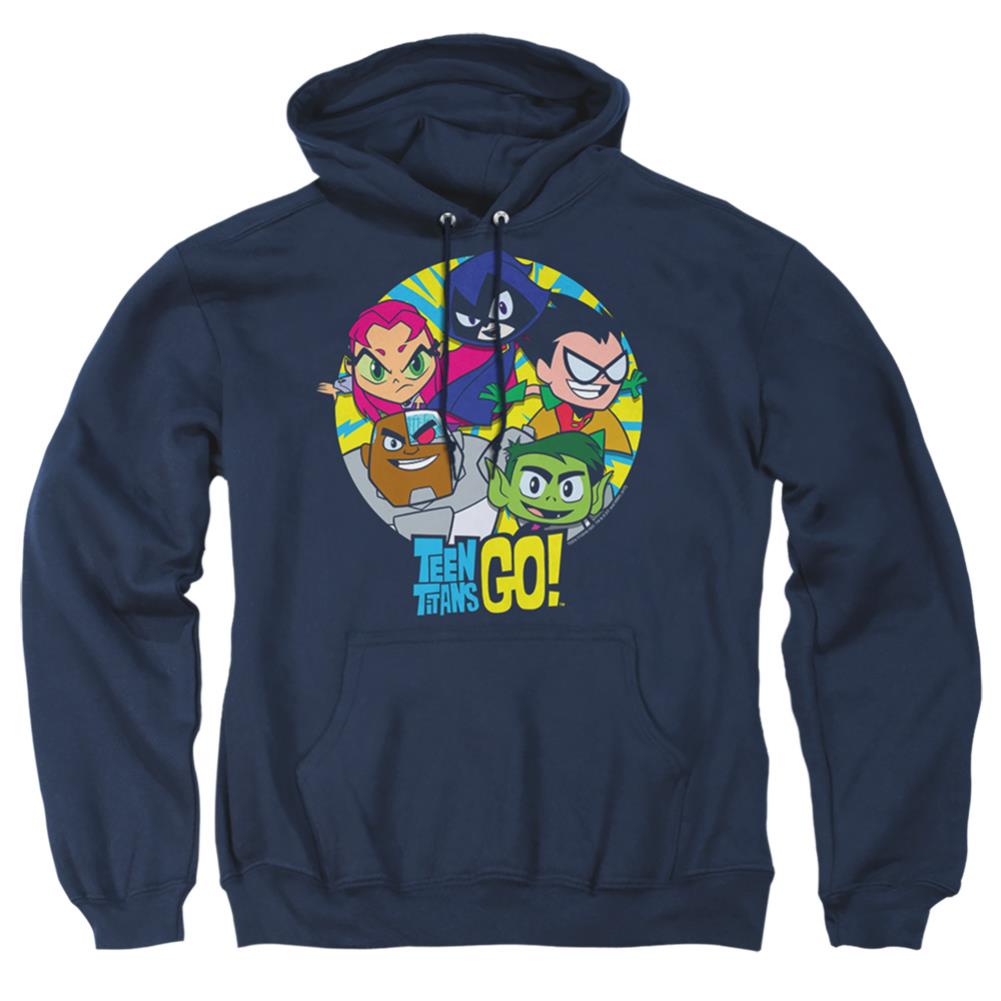 Teen Titans Go Go Go Group Men's Pull-Over 75 25 Poly Hoodie
