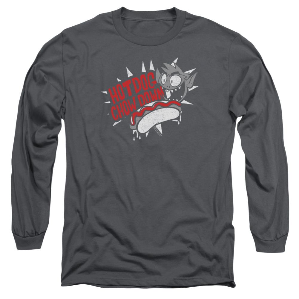 Teen Titans Go Hot Dog Men's 18/1 Cotton Long-Sleeve T-Shirt