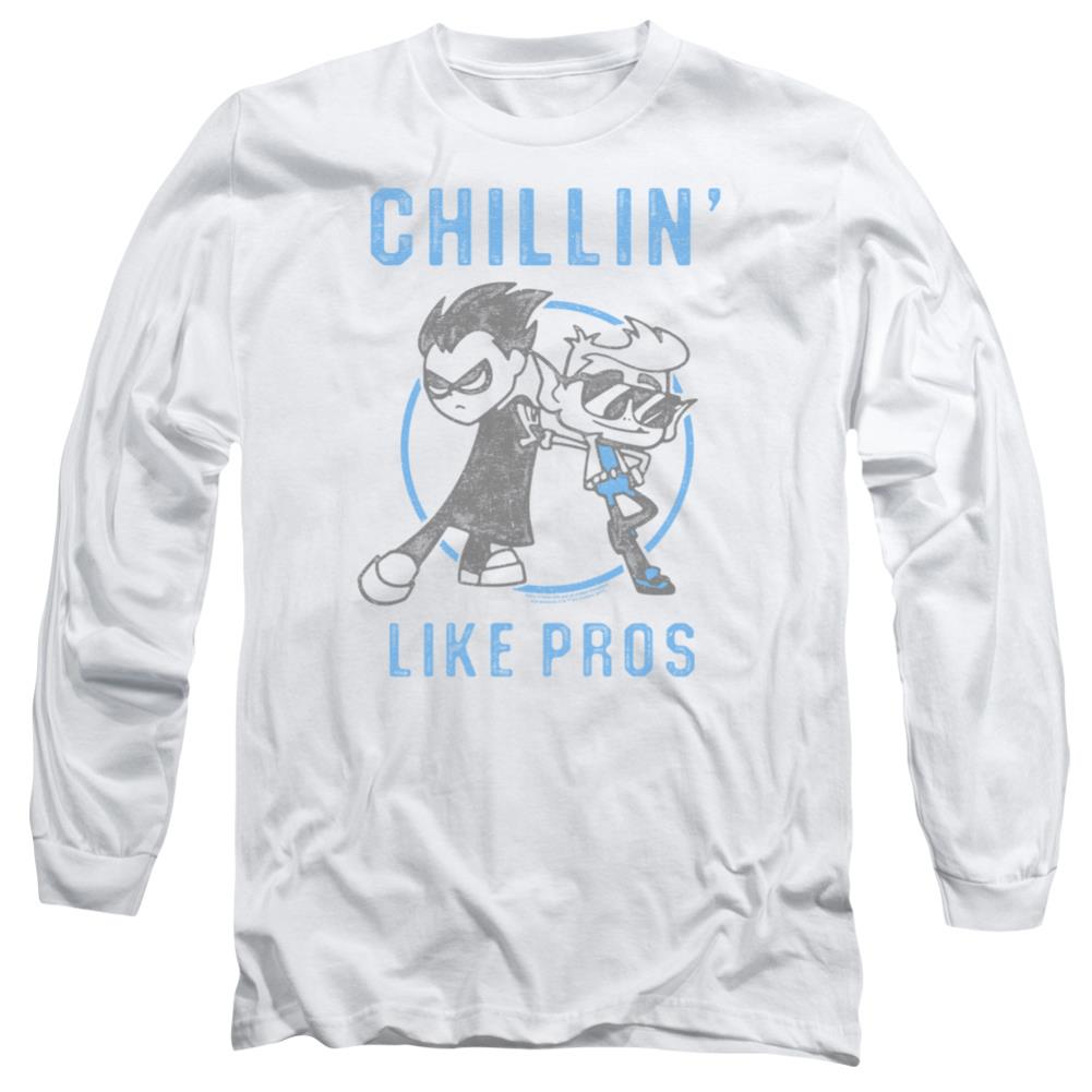Teen Titans Go Like Pros Men's 18/1 Cotton Long-Sleeve T-Shirt
