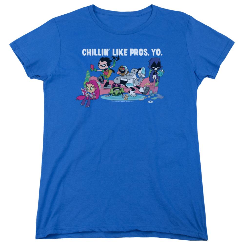 Teen Titans Go Like Pros Yo Women's 18/1 Cotton Short-Sleeve T-Shirt