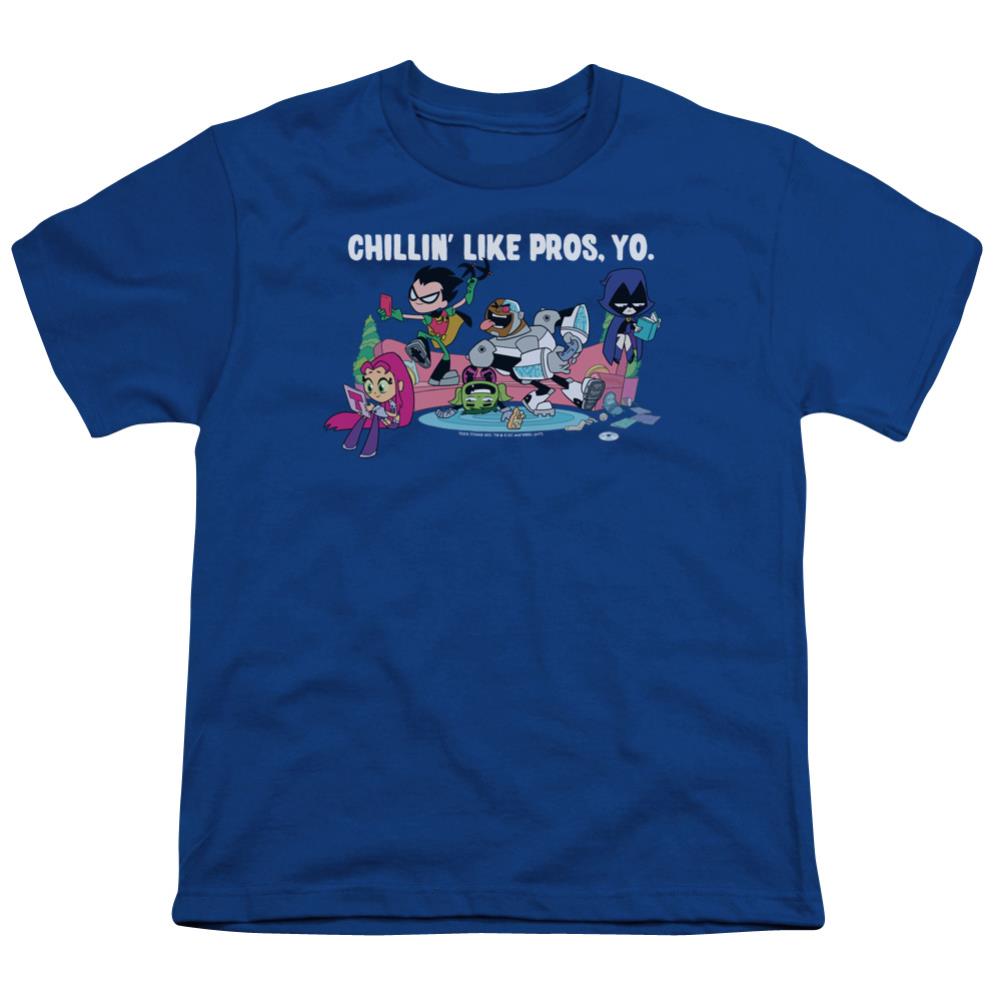 Teen Titans Go Like Pros Yo Youth 18/1 100% Cotton Short-Sleeve T-Shirt