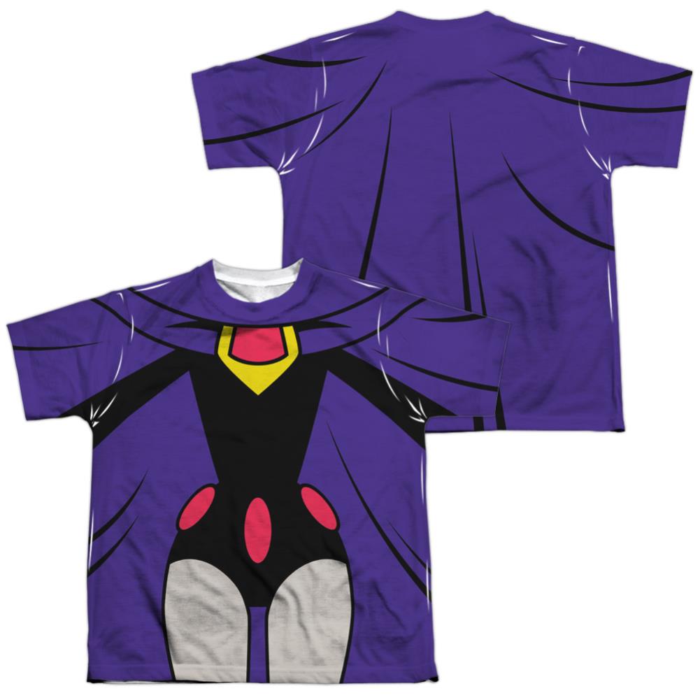 Teen Titans Go Raven Uniform (Front/Back Print) Youth Regular Fit Poly Short-Sleeve T-Shirt