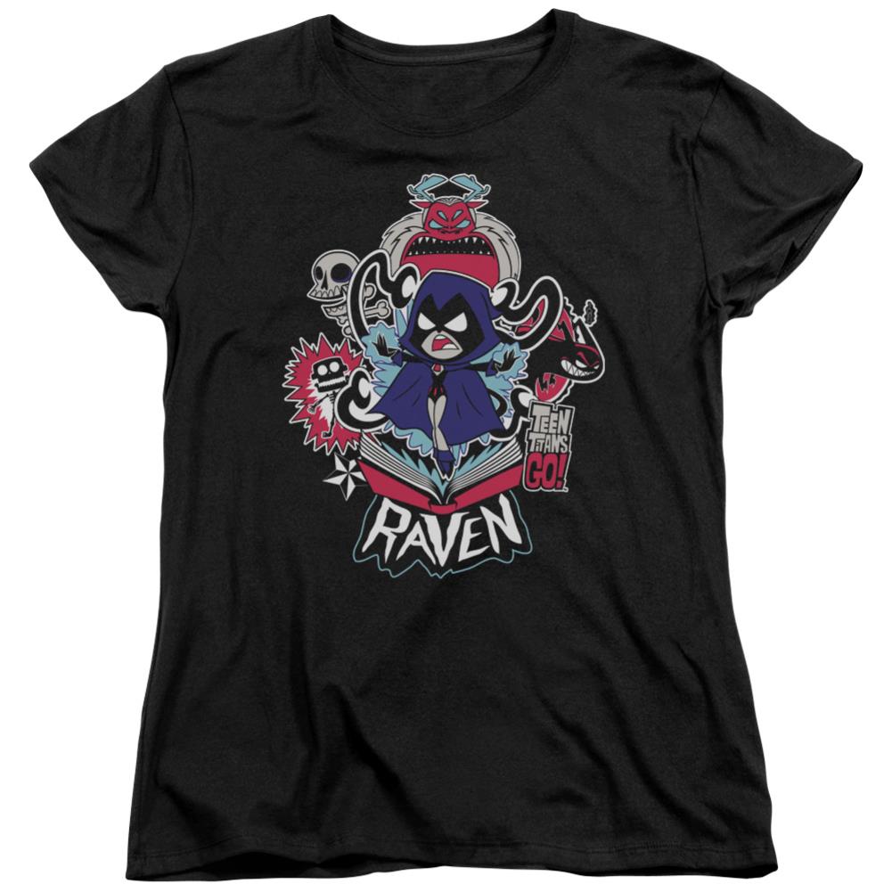 Teen Titans Go Raven Women's 18/1 Cotton Short-Sleeve T-Shirt