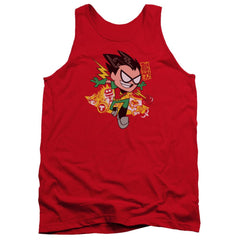 Teen Titans Go Robin Men's 18/1 Cotton Tank Top