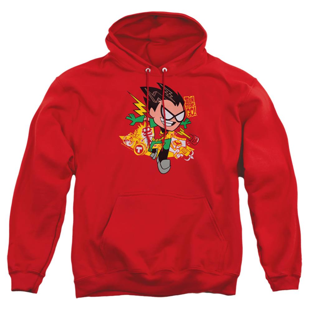 Teen Titans Go Robin Men's Pull-Over 75 25 Poly Hoodie