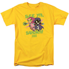 Teen Titans Go See Ya Men's 18/1 Cotton Short-Sleeve T-Shirt