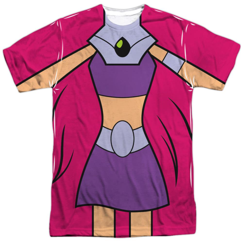 Teen Titans Go Starfire Uniform Men's Regular Fit Polyester Short-Sleeve T-Shirt