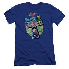 Teen Titans Go T Men's Ultra-Soft 30/1 Cotton Slim Short-Sleeve T-Shirt