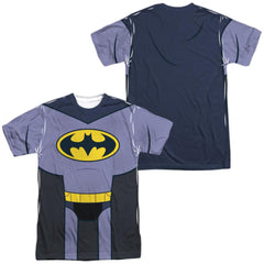 Teen Titans Go To The Movies Batman Uniform (Front/Back Print) Men's Regular Fit Polyester Short-Sleeve T-Shirt