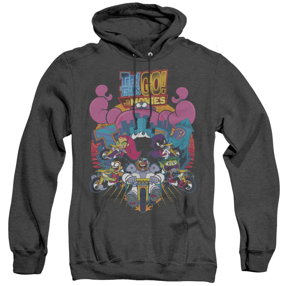 Teen Titans Go To The Movies Burst Through Men's Pull-Over Hoodie