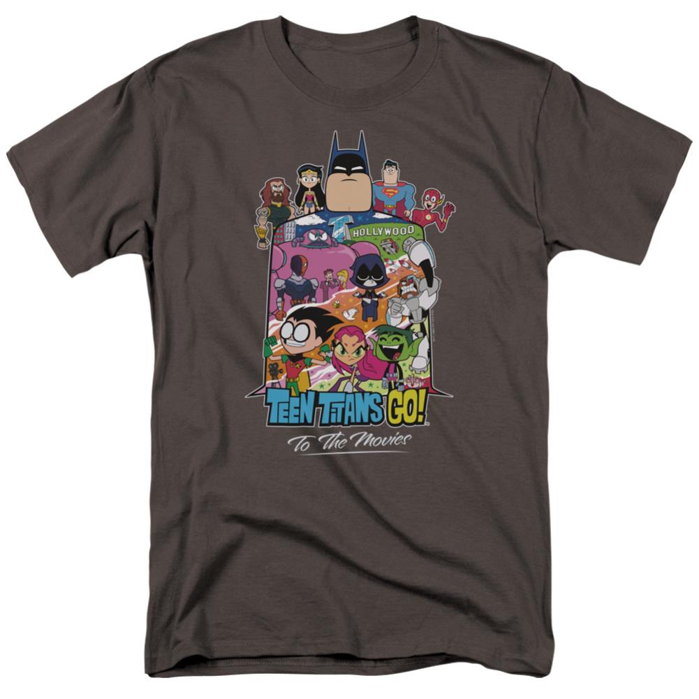 Teen Titans Go To The Movies Hollywood Men's 18/1 Cotton Short-Sleeve T-Shirt