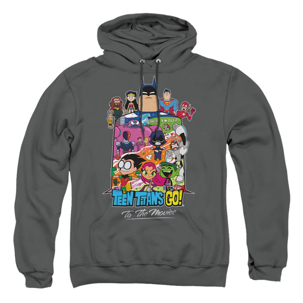 Teen Titans Go To The Movies Hollywood Men's Pull-Over 75 25 Poly Hoodie