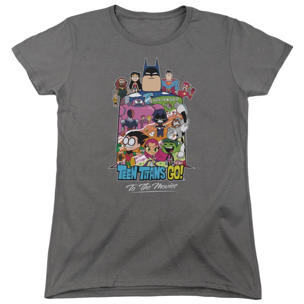 Teen Titans Go To The Movies Hollywood Women's 18/1 Cotton Short-Sleeve T-Shirt