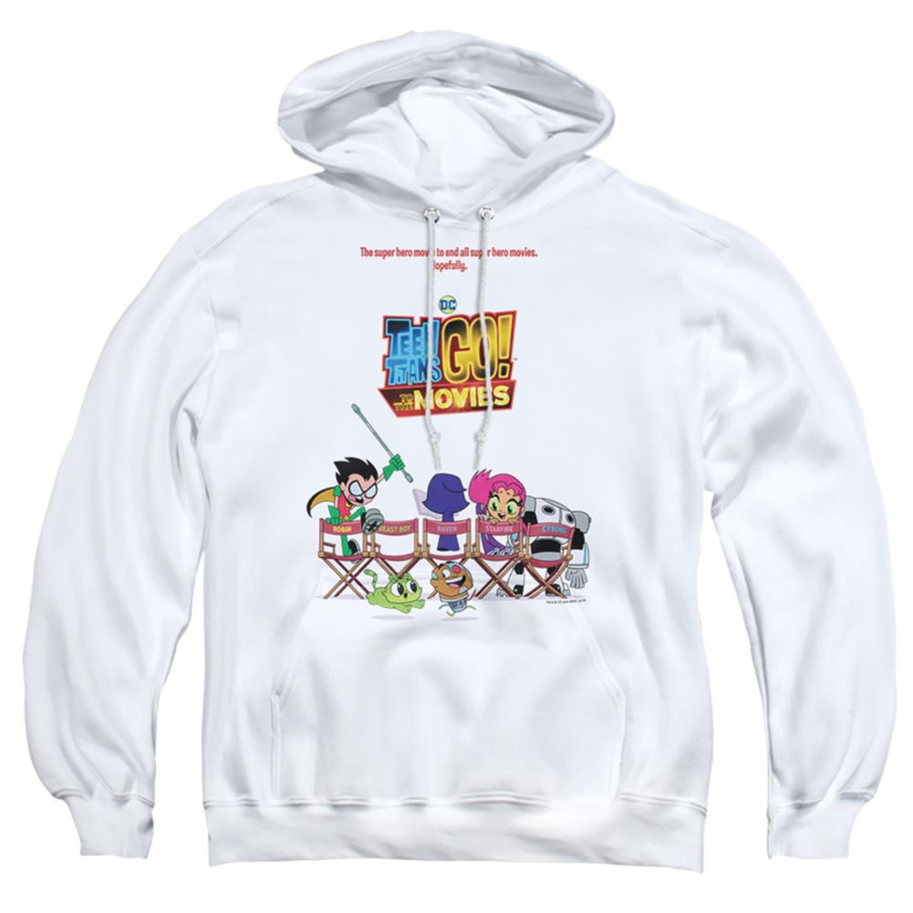 Teen Titans Go To The Movies Poster Men's Pull-Over 75 25 Poly Hoodie