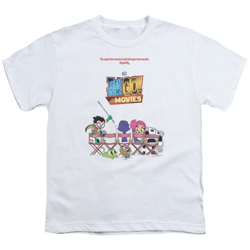 Teen Titans Go To The Movies Poster Youth 18/1 100% Cotton Short-Sleeve T-Shirt
