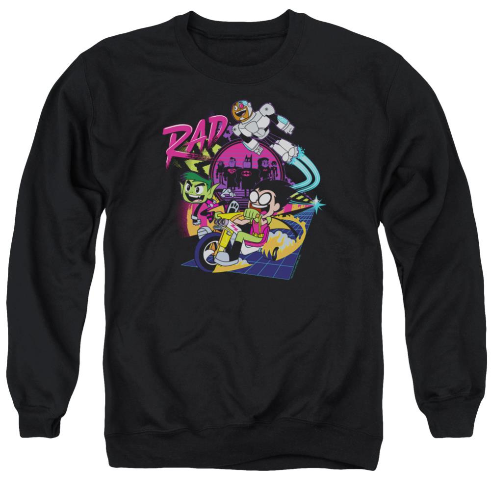 Teen Titans Go To The Movies Rad Men's Crewneck 50 50 Poly Long-Sleeve T-Shirt