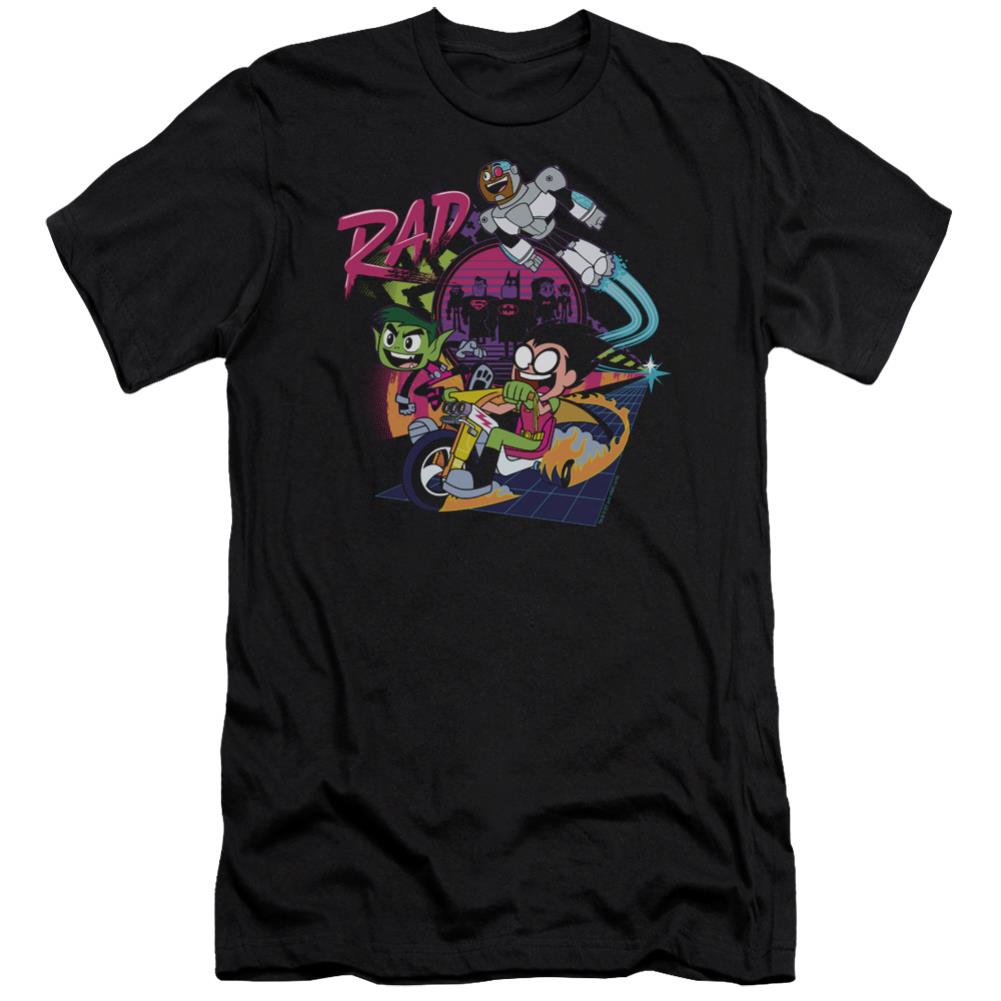 Teen Titans Go To The Movies Rad Men's Ultra-Soft 30/1 Cotton Slim Short-Sleeve T-Shirt