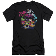 Teen Titans Go To The Movies Rad Men's Ultra-Soft 30/1 Cotton Slim Short-Sleeve T-Shirt