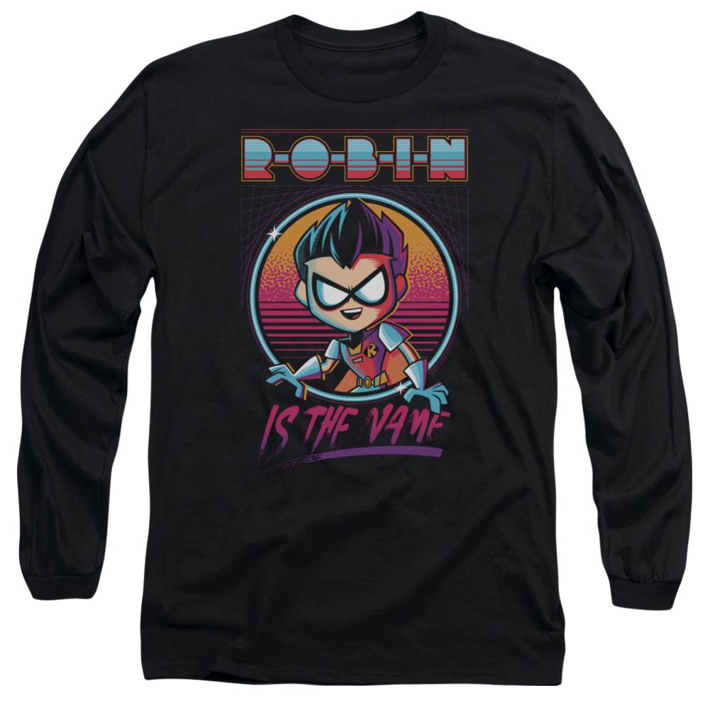Teen Titans Go To The Movies Robin Men's 18/1 Cotton Long-Sleeve T-Shirt