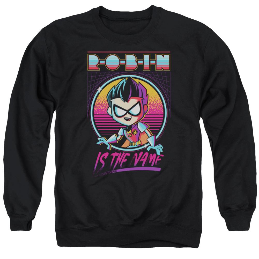 Teen Titans Go To The Movies Robin Men's Crewneck 50 50 Poly Long-Sleeve T-Shirt