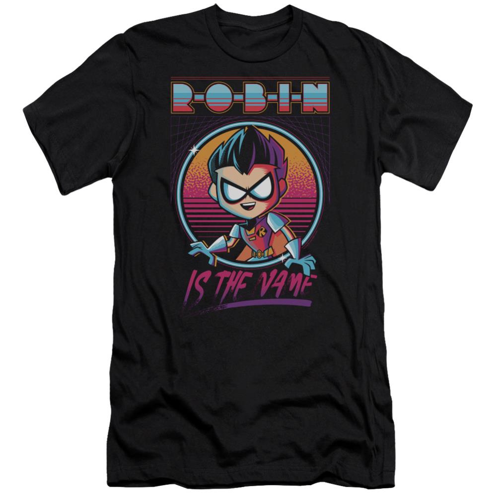 Teen Titans Go To The Movies Robin Men's Ultra-Soft 30/1 Cotton Slim Short-Sleeve T-Shirt